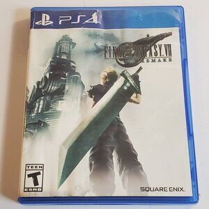 Final Fantasy VII Remake Playstation 4 Final Fantasy 7 PS4 2020 Game w/ Case